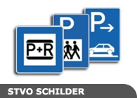 Verkehrszeichen Parkplatz nach StVO