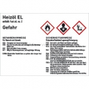 Gefahrstoffzeichen: Gefahrstoffkennzeichnung für Benzinkanister - Heizöl gemäß GHS