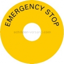 Maschinenschilder: Schild -  EMERGENCY STOP